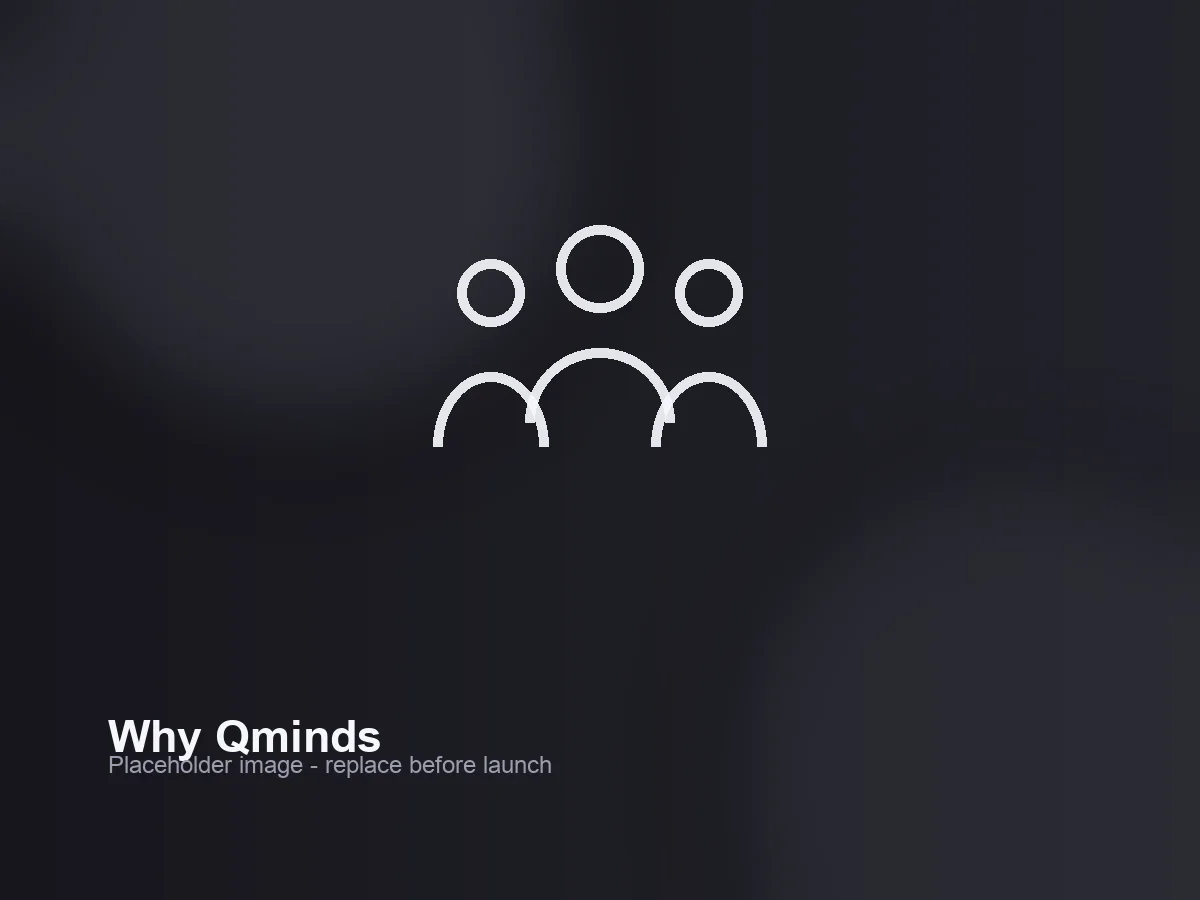 Qminds team collaborating on a product strategy session